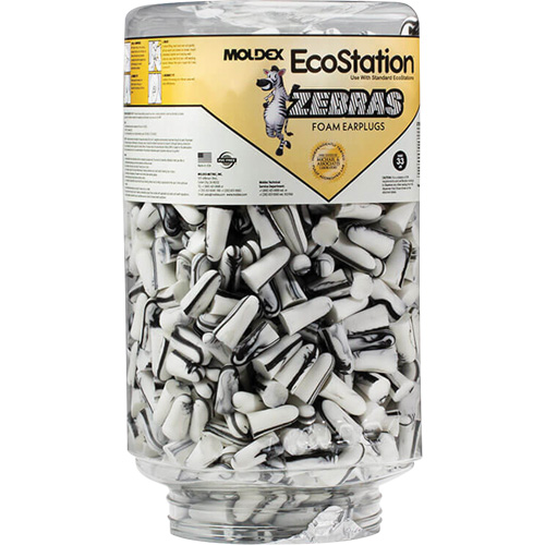 Zebras Disposable Earplugs Refill for EcoStation&reg;  Earplug Dispenser, Bulk - Canister TGS INDUSTRIEL