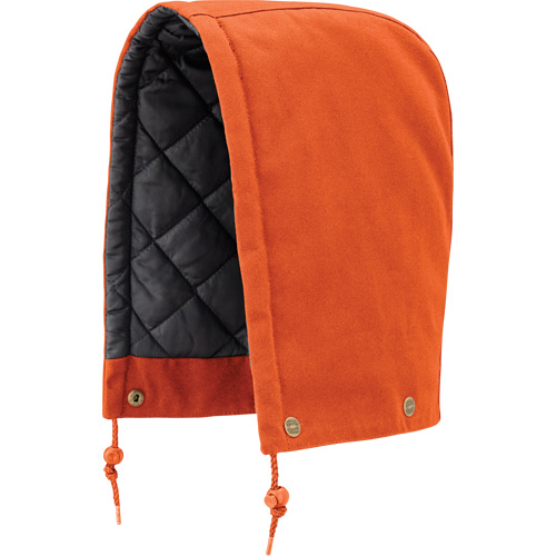 539 Hood for Quilted Safety Parka, Bomber or Coverall, Orange, Cotton TGS INDUSTRIEL