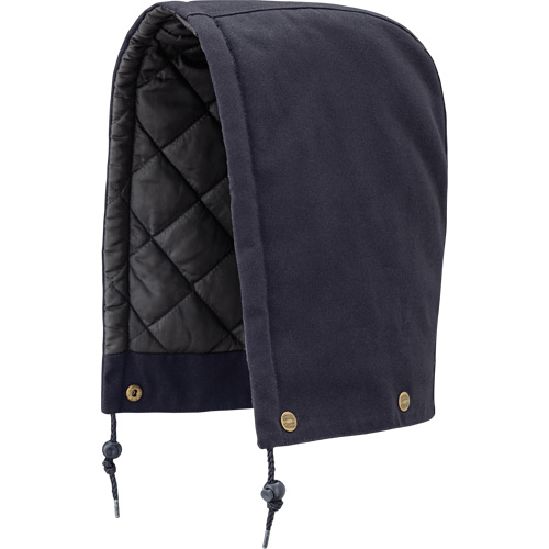 538 Hood for Quilted Safety Parka, Bomber or Coverall, Navy Blue, Cotton TGS INDUSTRIEL