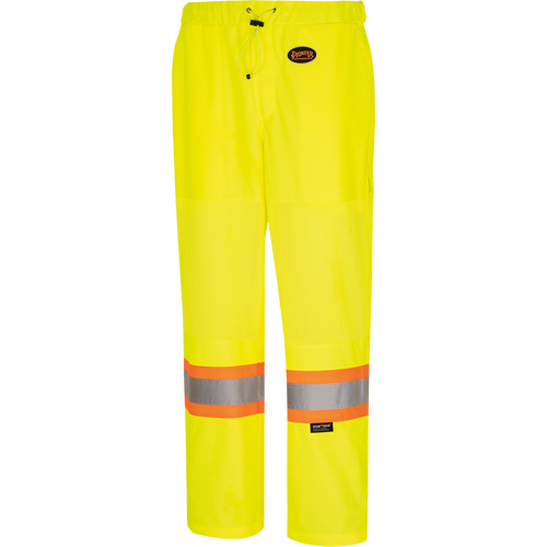 5999PW Pantalon de s&eacute;curit&eacute; routi&egrave;re pour femmes, Polyester, T-petit, Jaune lime haute visibilit&eacute; TGS INDUSTRIEL