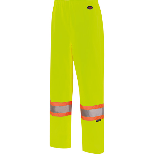 5629W Women's Waterproof Bib Pants, Polyester/Polyurethane, X-Small, High Visibility Lime-Yellow TGS INDUSTRIEL