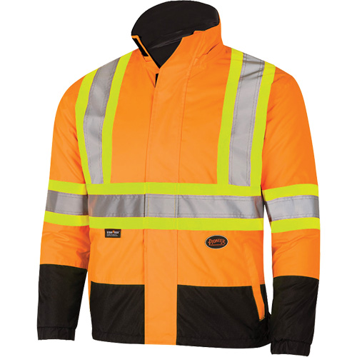 5770 Waterproof Reversible Safety Jacket, Polyester/Polyurethane, High Visibility Orange, Small TGS INDUSTRIEL