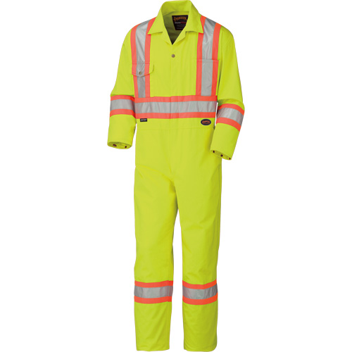 5512T Combinaison haute visibilit&eacute;, 40 (grand taille), Jaune lime haute visibilit&eacute; TGS INDUSTRIEL