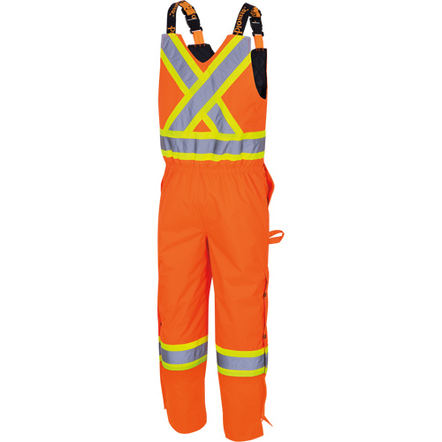 5040 Waterpoof Quilted Safety Overalls, Polyester, Small, High Visibility Orange TGS INDUSTRIEL
