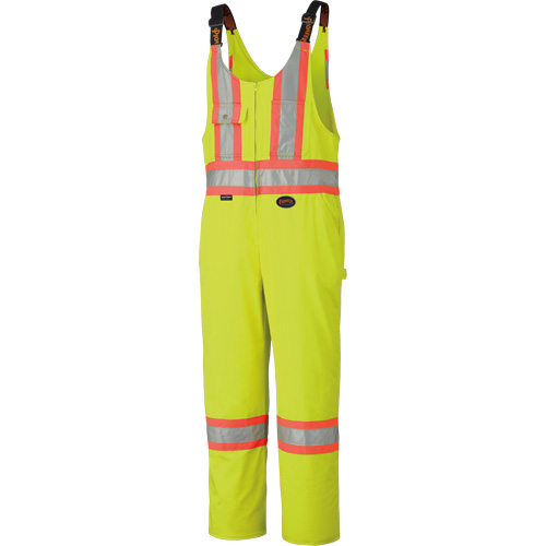 6616T High-Visibility Heavy-Duty Overalls, Poly-Cotton, 40 (Tall), High Visibility Lime-Yellow TGS INDUSTRIEL