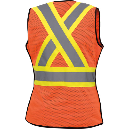486 Veste de s&eacute;curit&eacute; d&eacute;tachable haute visibilit&eacute;, Orange haute visibilit&eacute;, T-petit, Polyester TGS INDUSTRIEL