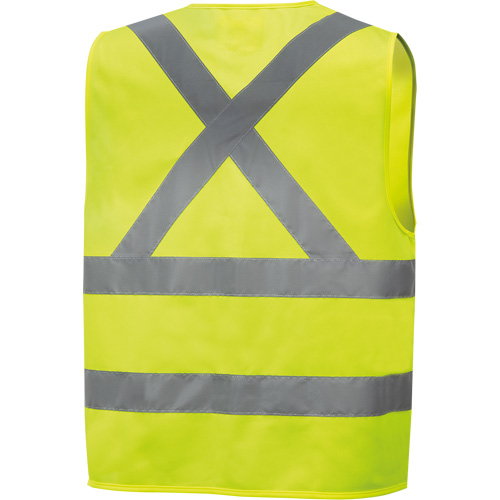 6886 Veste de s&eacute;curit&eacute; haute visibilit&eacute; en tricot chaîne, Jaune lime haute visibilit&eacute;, Petit, Polyester TGS INDUSTRIEL