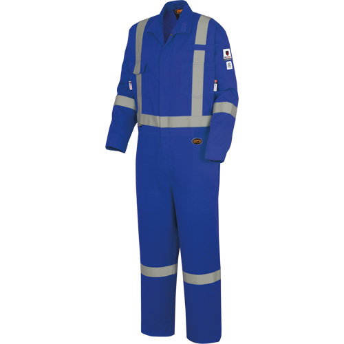 7709AT "The Rock" FR-Tech&reg; High Visibility FR/Arc Rated Coveralls, Size 40 (Tall), Royal Blue, 10 cal/cm² TGS INDUSTRIEL
