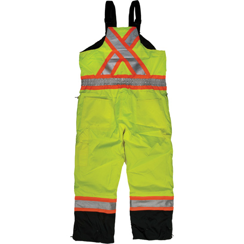 Salopette de s&eacute;curit&eacute; isolante en tissu ind&eacute;chirable, Polyester, T-petit, Jaune lime haute visibilit&eacute; TGS INDUSTRIEL