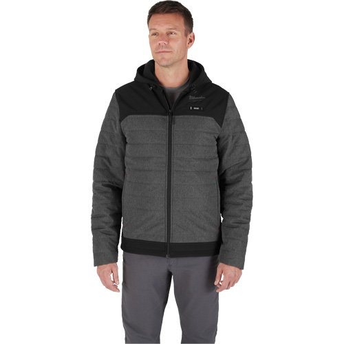 Veste chauffante M12 QuietShell avec pile, Hommes, Petit, Gris TGS INDUSTRIEL