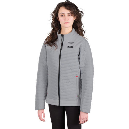 M12 Heated Axis Jacket with Battery, Women's, Small, Grey TGS INDUSTRIEL