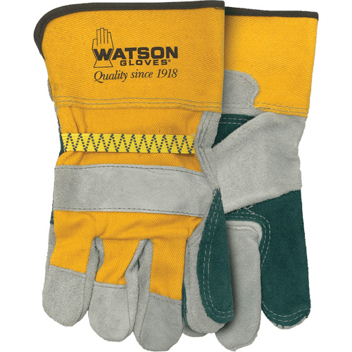 Gants d'ajusteur Mad Dog, Taille unique, Paume en Cuir de vache refendu TGS INDUSTRIEL