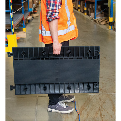 Polyurethane Cable Protector, 3 Channels, 35.43" L x 19.69" W x 3" H TGS INDUSTRIEL