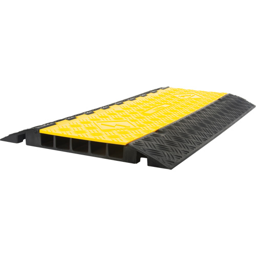 Protecteur de c&acirc;bles en polyur&eacute;thane, 5 canaux, 35,43" lo x 19,69" la x 2" h TGS INDUSTRIEL
