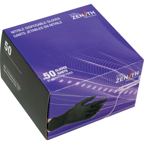 Vending Pack Disposable Gloves, Small, Nitrile, 5-mil, Powder-Free, Black, Class 2 TGS INDUSTRIEL