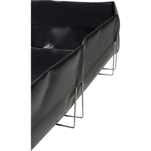 Wire Bracket Berm, 479 US gal. Capacity, 8' W x 10' L x 12" H, L-Bracket TGS INDUSTRIEL
