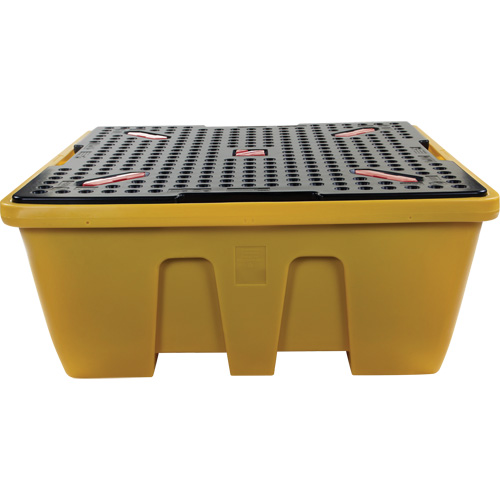 Palette de d&eacute;versements IBC, Capacit&eacute; de d&eacute;versement 333 gal. US, 66" x 66" x 27,5" TGS INDUSTRIEL