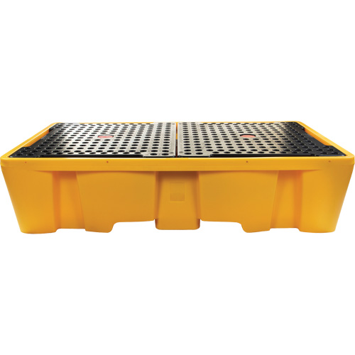 Double palette de d&eacute;versements IBC, Capacit&eacute; de d&eacute;versement 317 gal. US, 89" x 57" x 23" TGS INDUSTRIEL