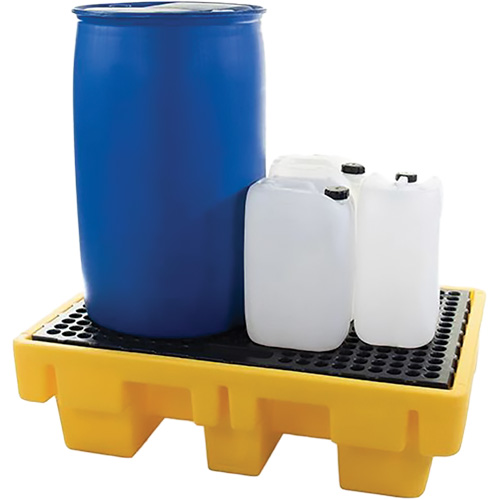2-Drum Spill Pallet, 61 US gal. Spill Capacity, 51.5" x 36" x 15" TGS INDUSTRIEL