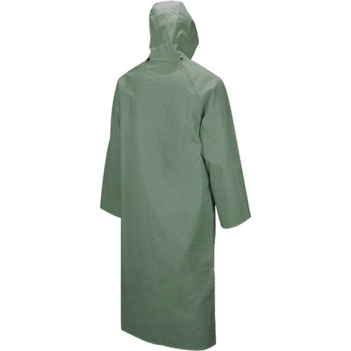 851 Hurricane Long Coat with Detachable Hood, Medium, Green TGS INDUSTRIEL