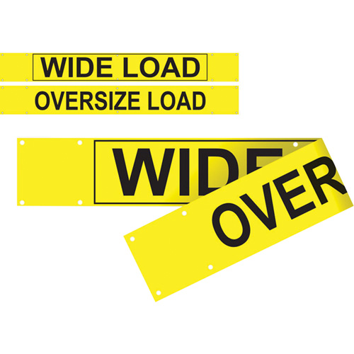 Double Sided Wide Load/Oversized Load Banner, Vinyl, 96" W x 12" H TGS INDUSTRIEL