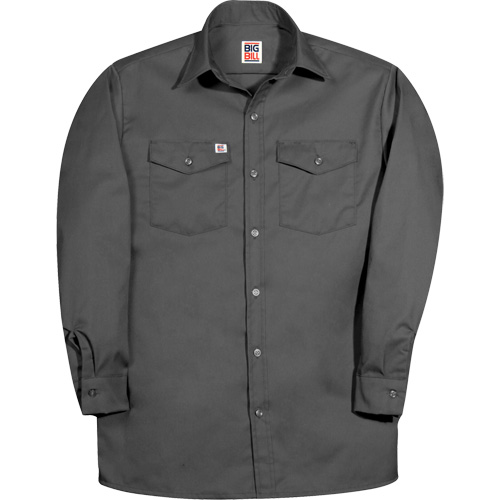 Chemise de travail &agrave; manche longue de premi&egrave;re qualit&eacute;, Hommes, 2T-Grand, Charbon TGS INDUSTRIEL
