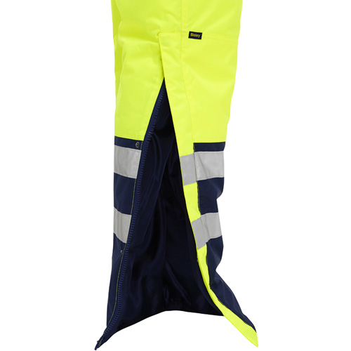 Bisley&reg; Extreme Cold Bib Overall, Polyester, Small, High Visibility Lime-Yellow TGS INDUSTRIEL