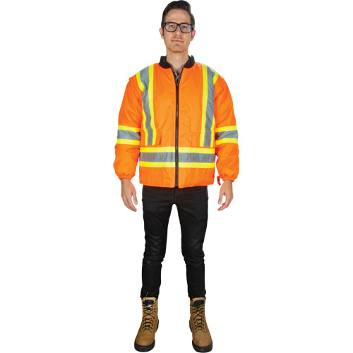 Parka d'hiver imperm&eacute;able 7-en-1, Orange haute visibilit&eacute;, Moyen TGS INDUSTRIEL