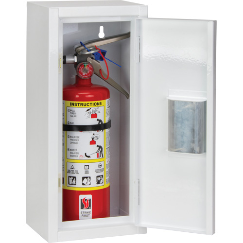 Indoor Fire Extinguisher Cabinet, 8" W x 18" H x 6" D TGS INDUSTRIEL
