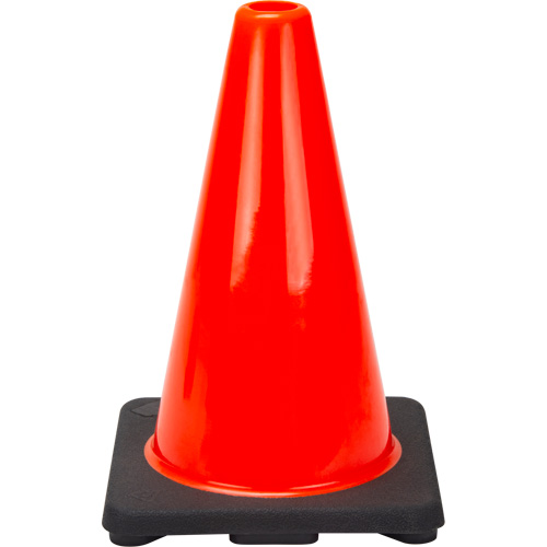 Premium Traffic Cone, 12", Orange TGS INDUSTRIEL