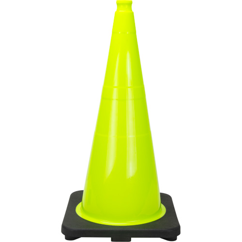 Premium Traffic Cone, 28", Lime Green TGS INDUSTRIEL