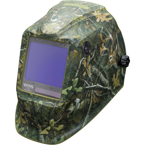 VIKING 3350 White Tail Camo Welding Helmet, 3.74" L x 3.34" W View Area, 5 - 13 Shade Range TGS INDUSTRIEL
