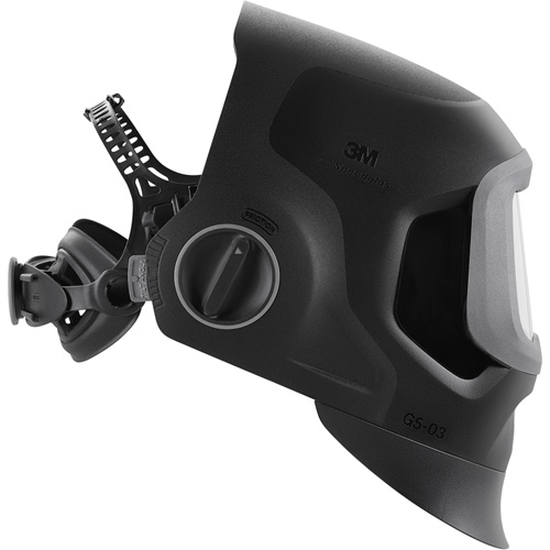 Speedglas G5-03 Pro Black Fixed Front Welding Helmet, 2.8" L x 4.3" W View Area, 2.5/5/8-13 Shade Range, Black TGS INDUSTRIEL