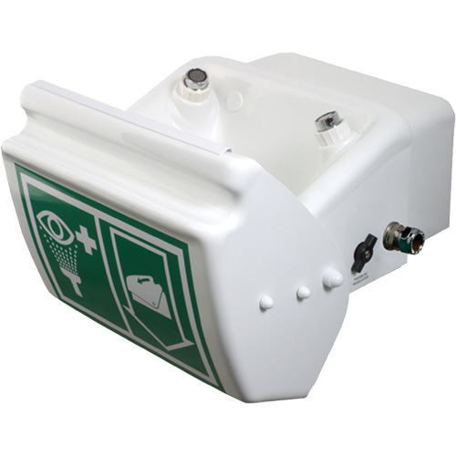 Eye/Face Wash, Wall-Mount Installation, Plastic Bowl TGS INDUSTRIEL