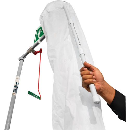 Trousse d'analyse de douche de s&eacute;curit&eacute; avec seau et manchon de douche TGS INDUSTRIEL