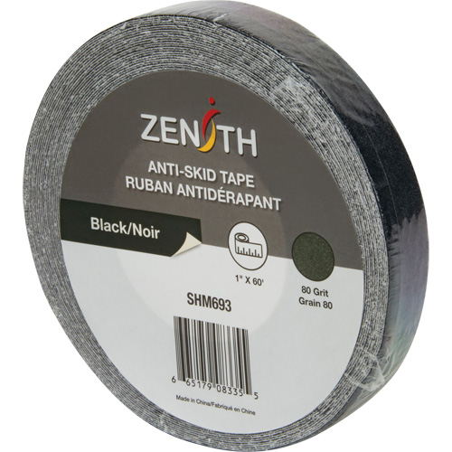 Anti-Skid Tape, 1" x 60', Black TGS INDUSTRIEL
