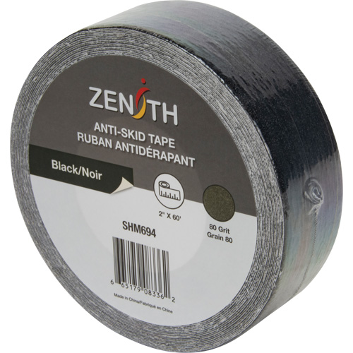Ruban antid&eacute;rapant, 2" x 60', Noir TGS INDUSTRIEL