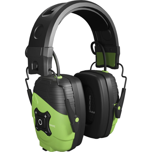 Safety Green Link Aware Bluetooth Earmuffs, Headband Style, 25 dB TGS INDUSTRIEL