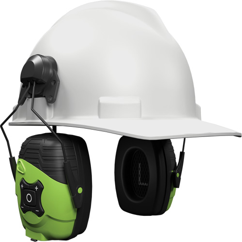 &eacute;couteurs Bluetooth Link Aware vert s&eacute;curit&eacute;, Style Fixation pour casque, 21 dB TGS INDUSTRIEL