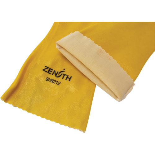 Gants &agrave; fini rugueux et r&eacute;sistants aux produits chimiques, Taille 9, 14" lo, PVC, Doublure en Interlock, 47-mil TGS INDUSTRIEL