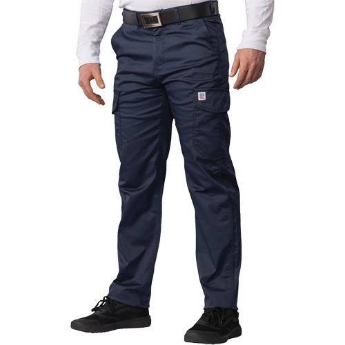 Pantalon cargo Big Flex, Poly-coton/Spandex, Bleu marin, Taille 28, Entrejambe 30 TGS INDUSTRIEL