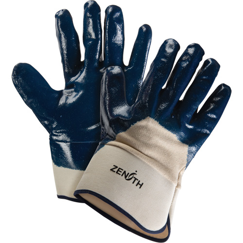 Heavyweight Safety Cuff Gloves, 11/2X-Large, Nitrile Coating, Cotton Shell TGS INDUSTRIEL