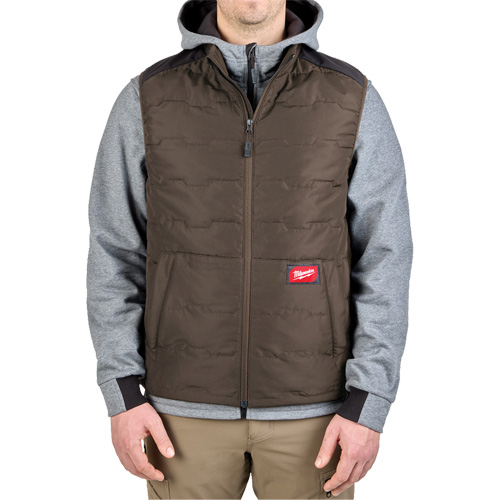 FREEFLEX Lightweight Insulated Vest, Men's, Small, Brown TGS INDUSTRIEL