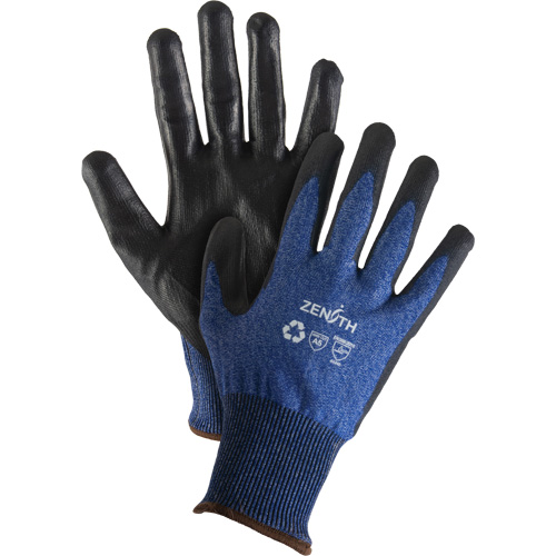 Gants &eacute;lastiques &eacute;cologiques r&eacute;sistants &agrave; la coupe, Taille 11, Calibre 18, Rev&ecirc;tement Polyur&eacute;thane, Enveloppe en Acier inoxydable/PEHP/rPET, ASTM ANSI niveau A5 TGS INDUSTRIEL