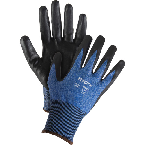 Gants l&eacute;gers et haute dext&eacute;rit&eacute; r&eacute;sistants &agrave; la coupe, Taille 7, Calibre 18, Rev&ecirc;tement Mousse de nitrile, Enveloppe en Acier inoxydable/PEHP/Tungst&egrave;ne, ASTM ANSI niveau A9 TGS INDUSTRIEL
