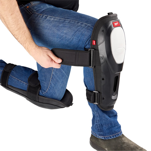 Dynamic Flooring Knee Pad, Hook and Loop Style, Plastic Caps, Foam Pads TGS INDUSTRIEL