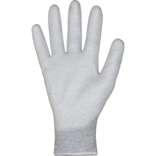 KnitActiv Electrostatic Dissipative Low-Linting White Gloves, 5, Polyurethane Coating, 13 Gauge, Nylon/Cotton Shell TGS INDUSTRIEL