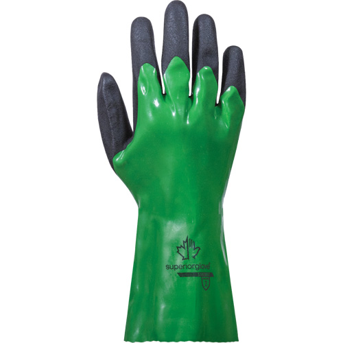 SolvStop Chemical-Resistant Gloves, Size 7, 12" L, PVC TGS INDUSTRIEL