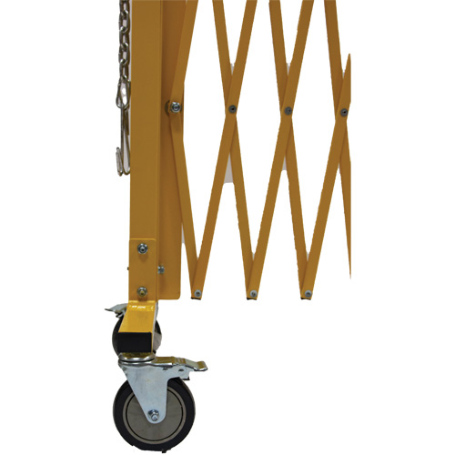 Barri&egrave;re extensible, 84" h x 20' lo, Jaune TGS INDUSTRIEL