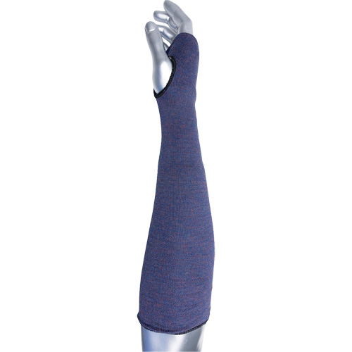 Manchette ASP &agrave; 2 plis avec trou pour pouce ECO Series Kut Gard, Aramide, 14", ASTM ANSI niveau A3, Mauve TGS INDUSTRIEL